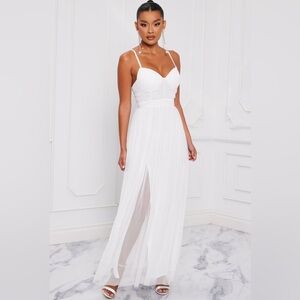 Elegant White Evening Gown